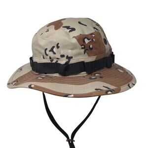 Military Style Boonie Hat Multicolor XL Drawstring Desert Camouflage Sky